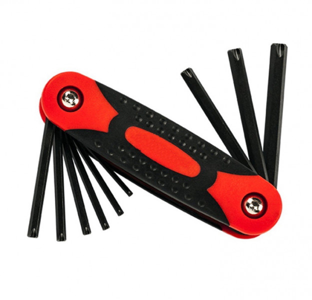 9PCS FOLDING STAR KEY WRENCH SET