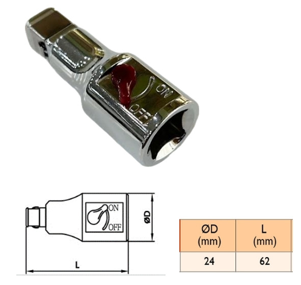 1/2" DR. LED LIGHT ADAPTOR