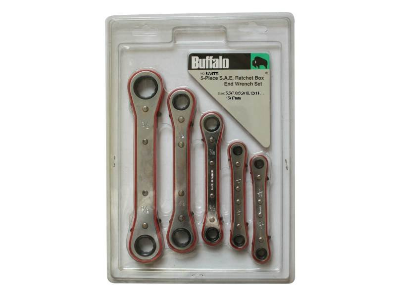 5 PC RATCHET BOX WRENCH SET - METRIC