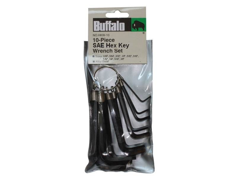 10PC HEX KEY WRENCH-SAE