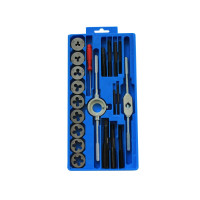 20 PIECE METRIC CARBON STEEL TAP AND DIE SET 