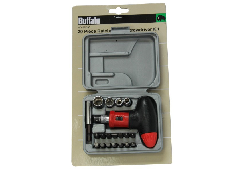 20PCS RATCHET MINI SCREWDRIVER KIT