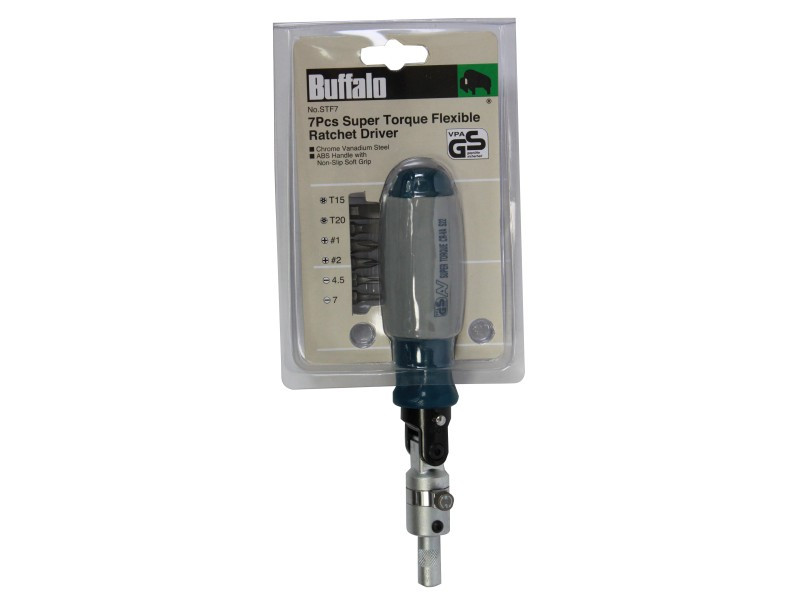 7 PCS SUPER TORQUE FLEXIBLE RATCHET DRIVER S22