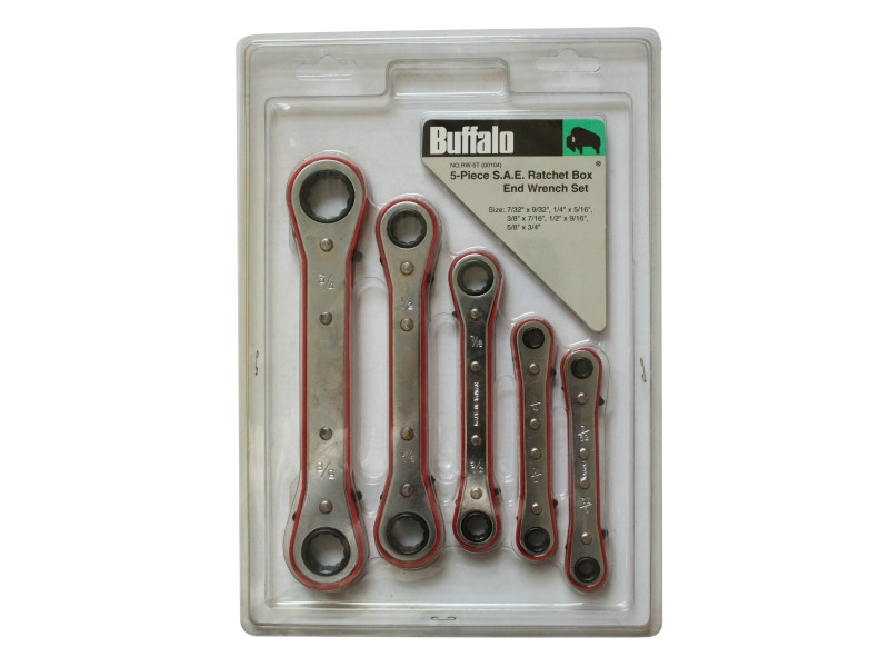 5 PC RATCHET BOX WRENCH SET - SAE