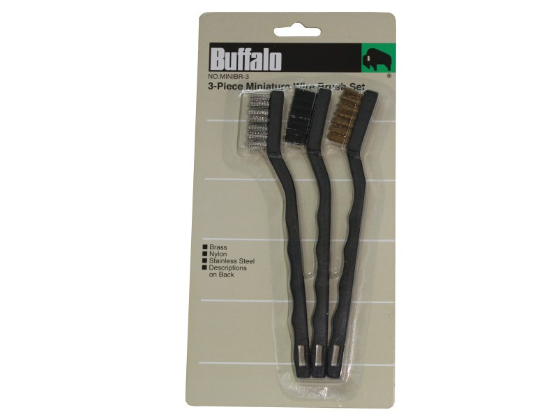 3 PCS MINIATURE WIRE BRUSH SET