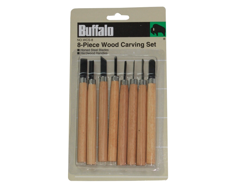 8 PC WOOD CARVING KNIFE SET