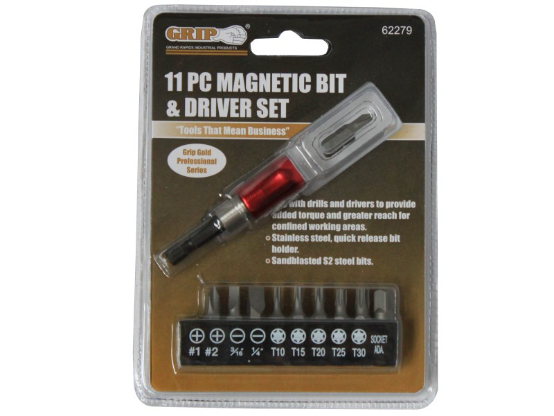 11PCS MAGNETIC BIT ADAPTOR SET