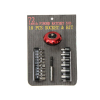 FINGER RATCHET 18PCS S/D BIT SET