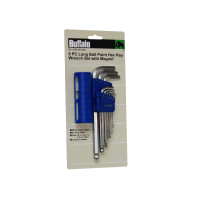 9PCS LONG BALL POINT HEX KEY WRENCH SET W/MAGNET