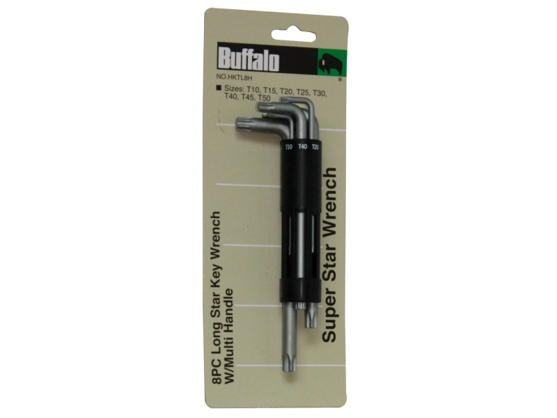8 PCS LONG STAR KEY WRENCH