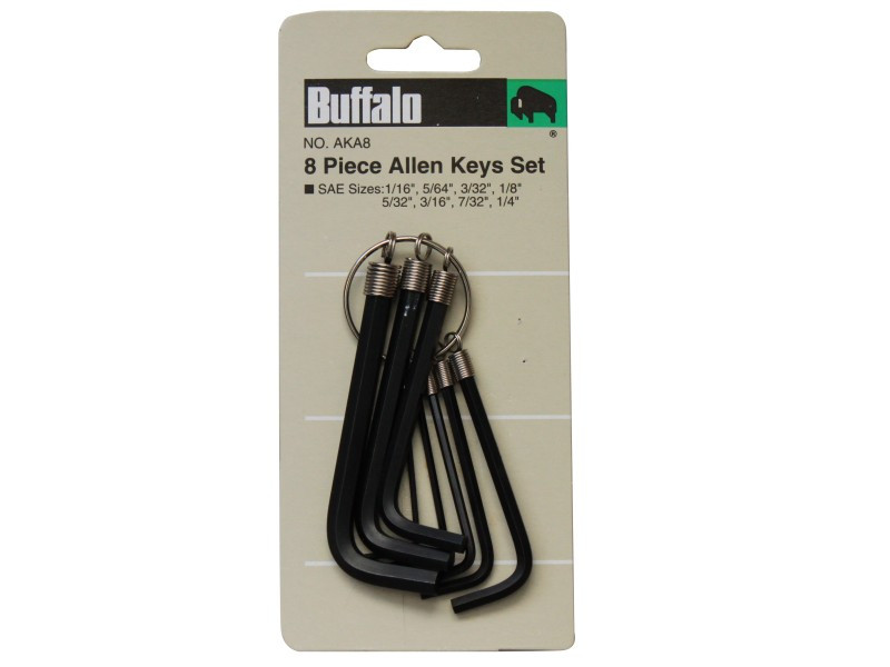 8PCS ALLEN HEX KEY SET - SAE