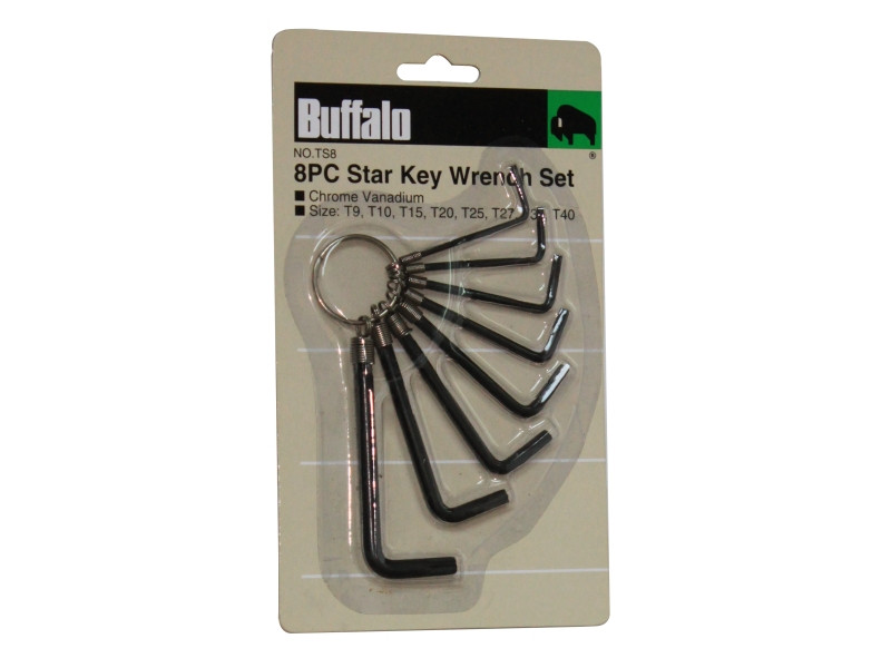8PC STAR KEY WRENCH SET