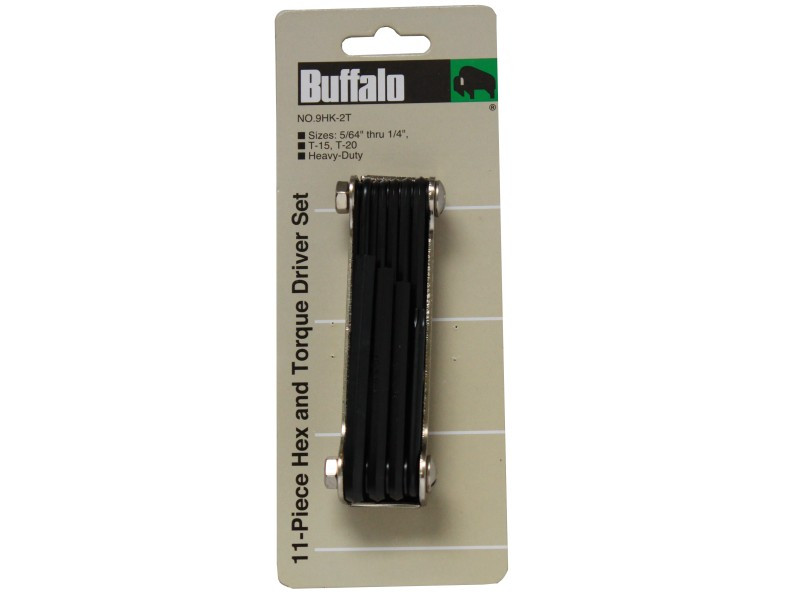 11PC FOLDING HEX KEY WRENCH