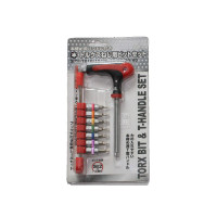 8PCS STAR BIT SOCKET SET & T-HANDLE  