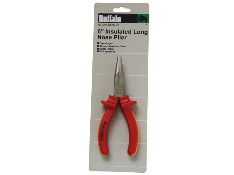 6" INSULATED LONG NOSE PLIER