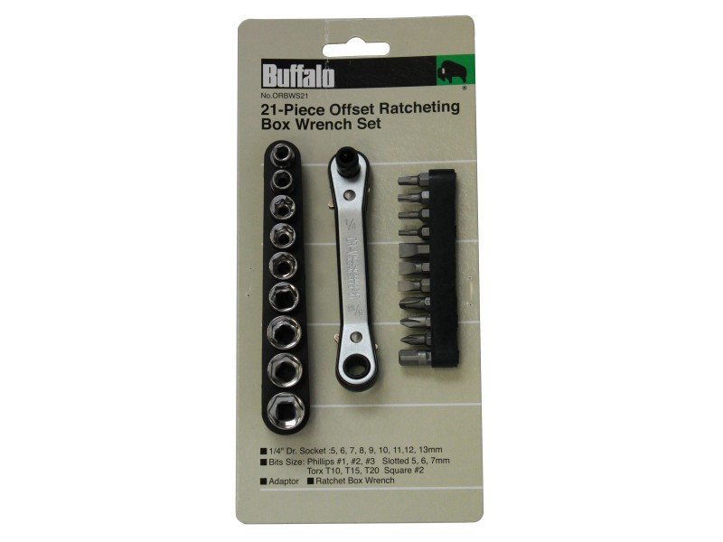 21PCS OFFSET RATCHET BOX WRENCH SET