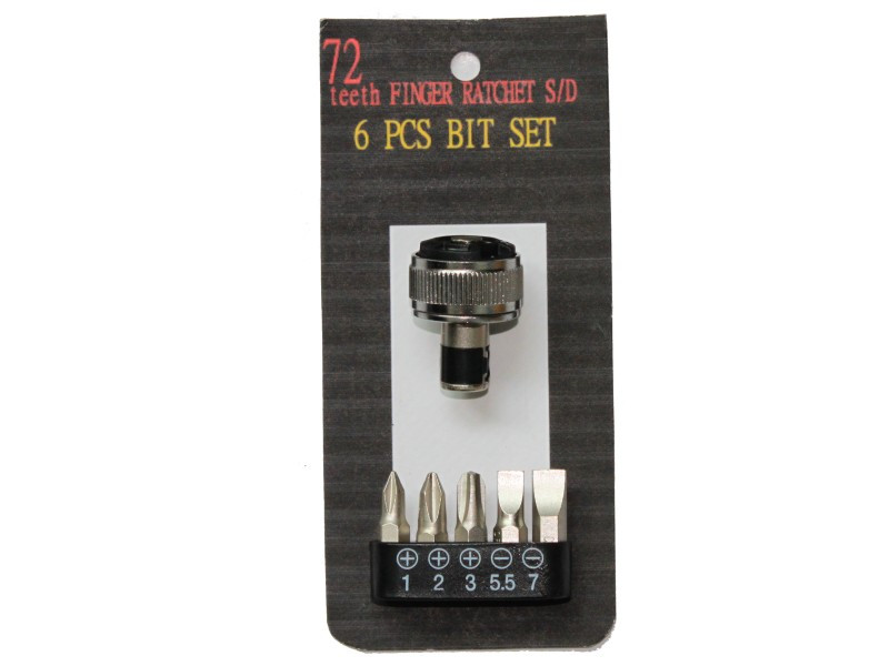 72 TEETH FINGER RATCHET SCREWDRIVER SET