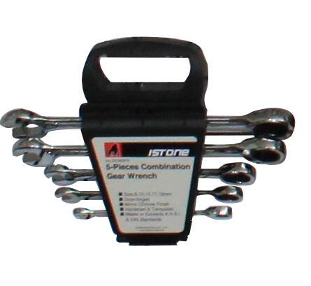 5PCS COMBINATION GEAR WRENCH SET