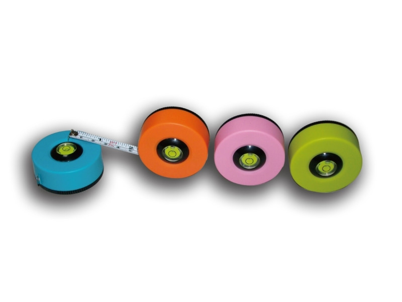 2M MEASURING TAPE WITH BUBBLE LEVEL